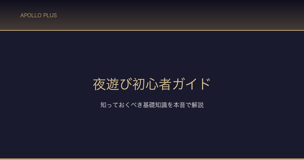 夜運び初心者ガイド サムネイル