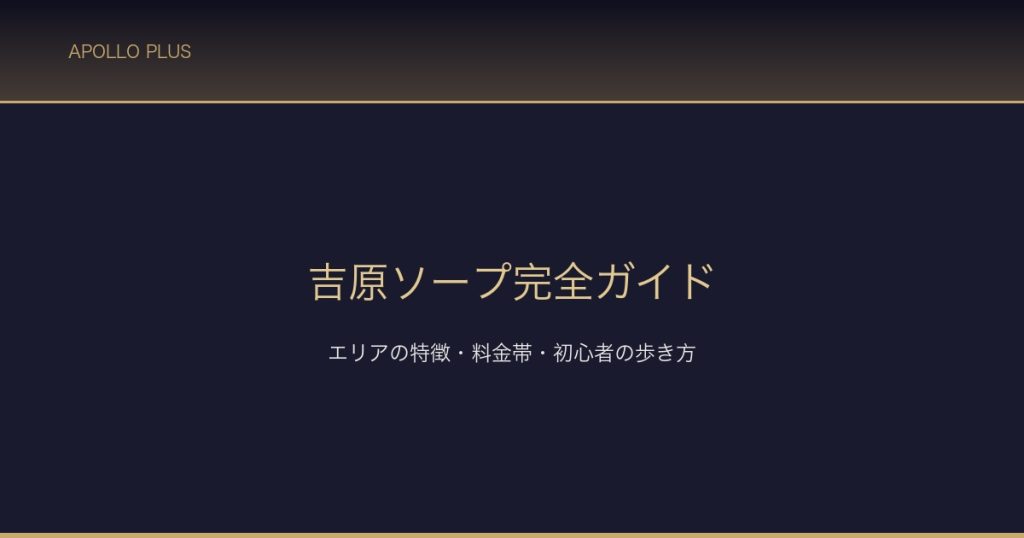 吉原ソープ完全ガイド サムネイル